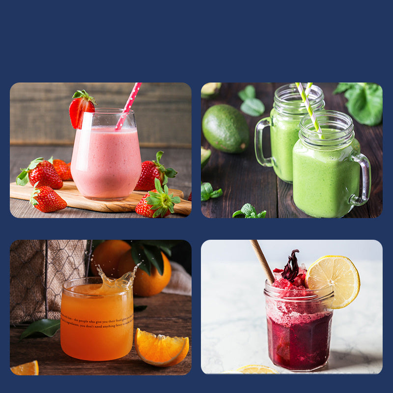 6-blade portable mini juicer, USB charging fruit squeezer, Portable Juicer machine