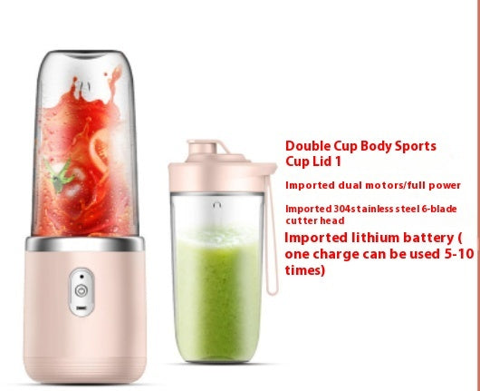 6-blade portable mini juicer, USB charging fruit squeezer, Portable Juicer machine