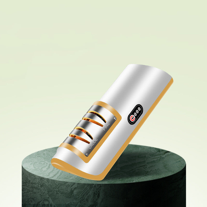 USB Rechargeable Electric Knife Sharpener, Automatically Adjustable