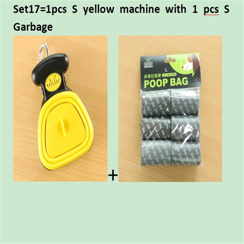 Foldable Pooper Scooper for Dogs with Biodegradable Poop Bags
