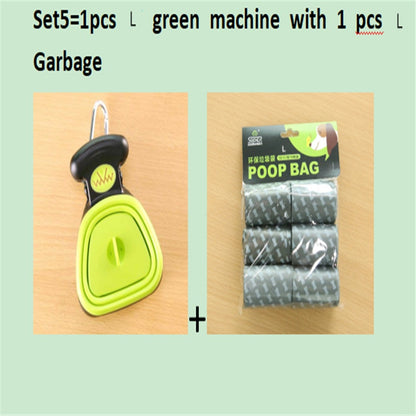 Foldable Pooper Scooper for Dogs with Biodegradable Poop Bags
