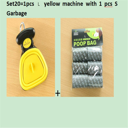 Foldable Pooper Scooper for Dogs with Biodegradable Poop Bags