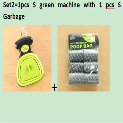 Foldable Pooper Scooper for Dogs with Biodegradable Poop Bags