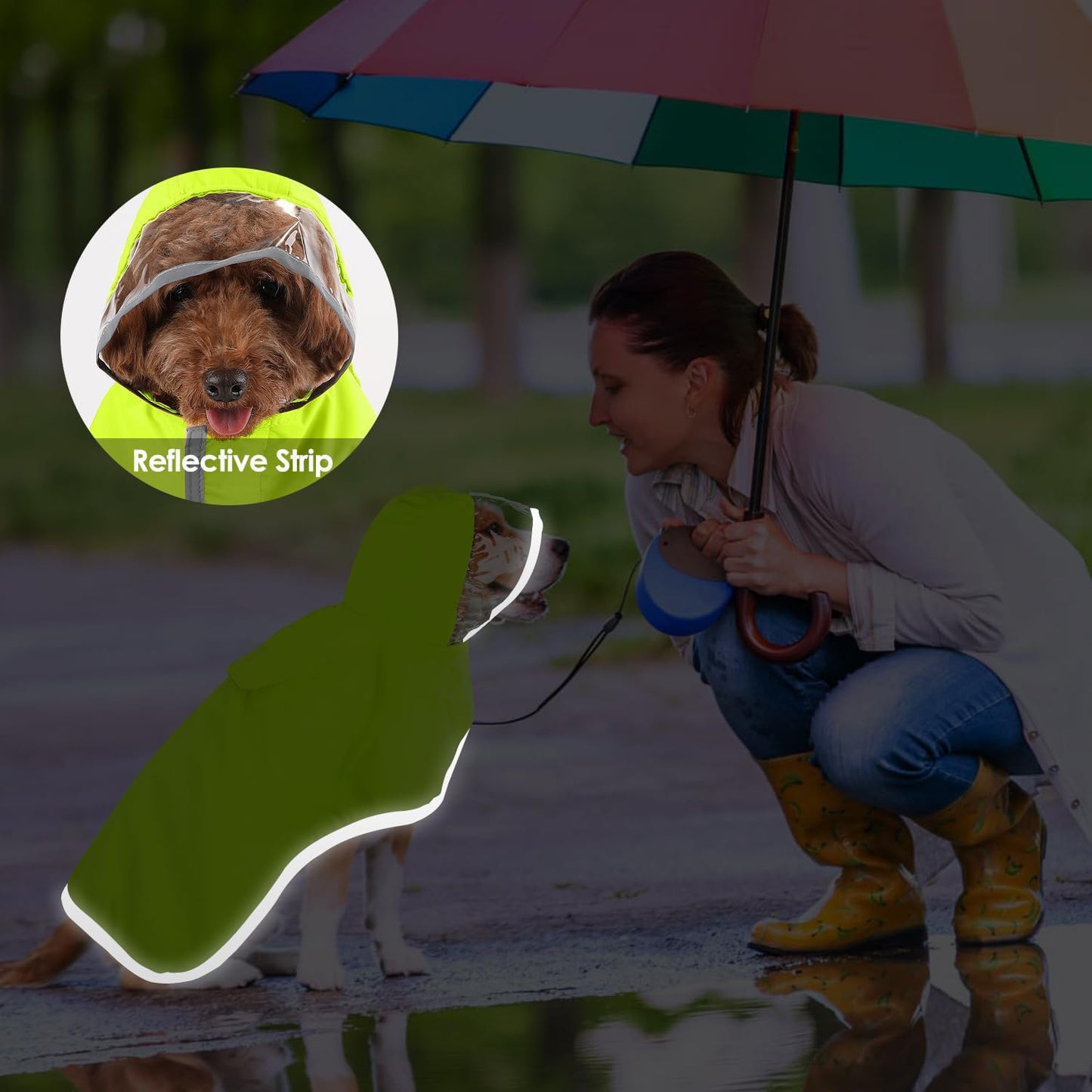 Dog Rain Jacket Waterproof