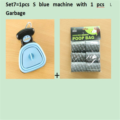 Foldable Pooper Scooper for Dogs with Biodegradable Poop Bags