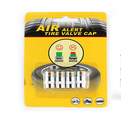 Tire pressure warning cap for cars