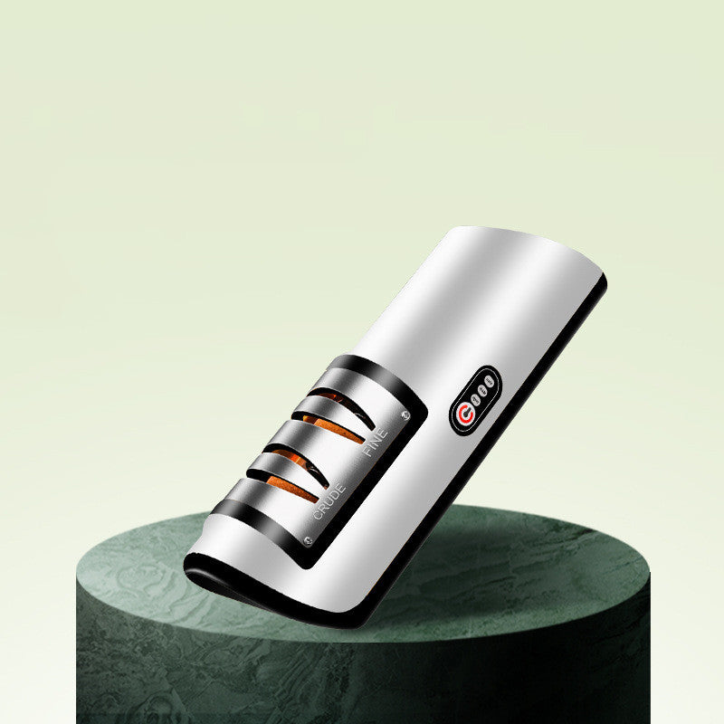 USB Rechargeable Electric Knife Sharpener, Automatically Adjustable