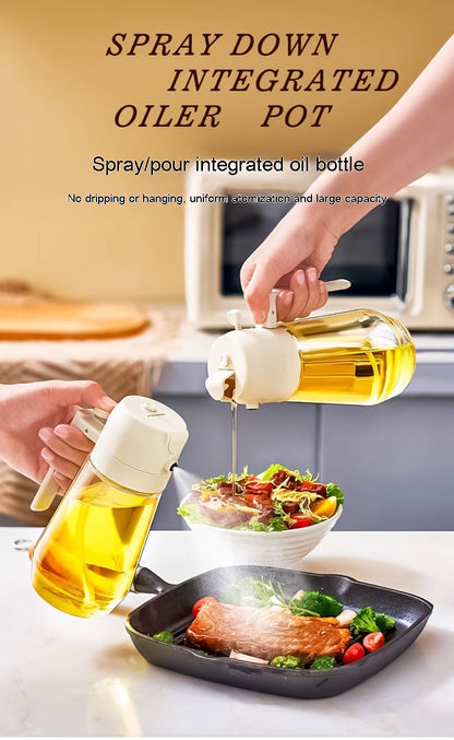 Olive oil sprayer for cooking BBQ 2 in 1, 470 ml