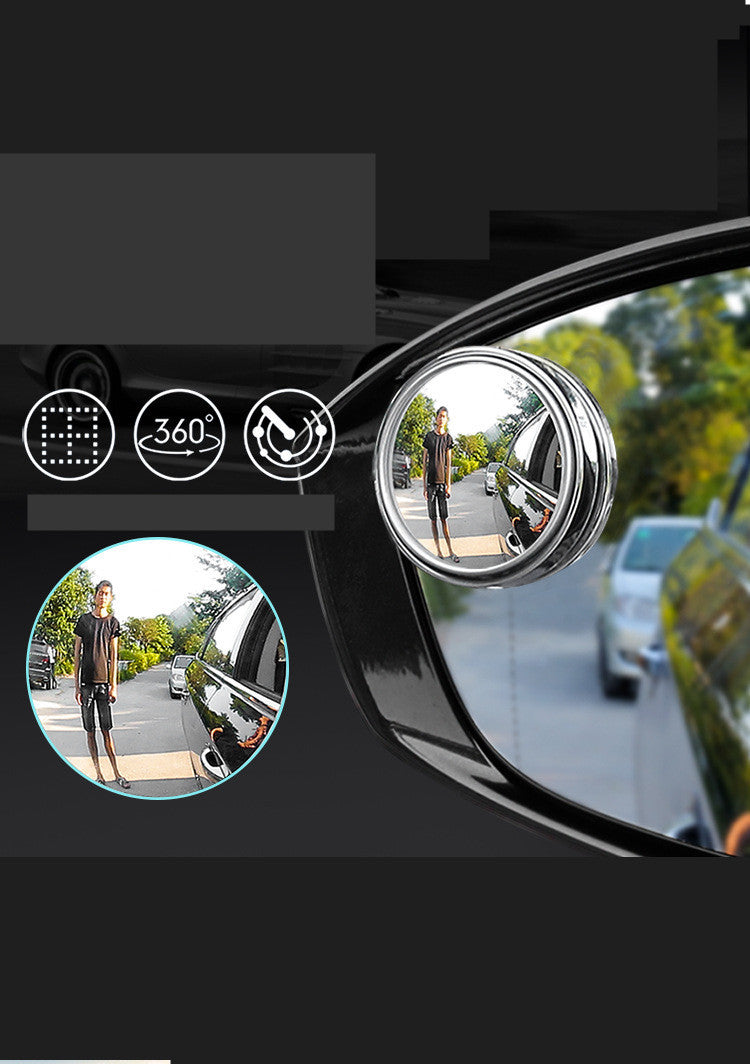 Rotating rearview mirror, blind spot mirror