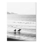 Nordic modern black &amp; white coastal landscape wall art