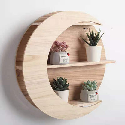 Wooden wall shelf, Wall-mounted